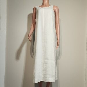 Cream Halter Sheath Maxi Dress for Resort Wear